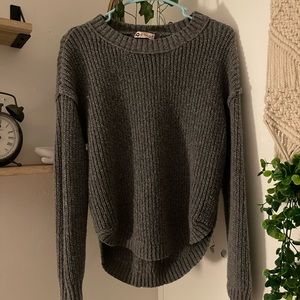 Super cute and soft gray sweater!